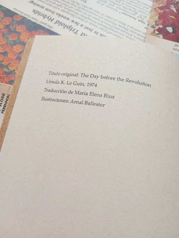 Producto - EL DÍA ANTES DE LA REVOLUCIÓN de Ursula K. Le Guin - 1
