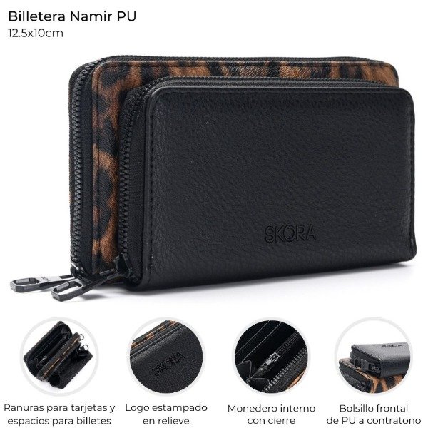 Producto - BILLETERA SKORA NAMIR CON BOLSILLO FRONTAL PU COD 41549
