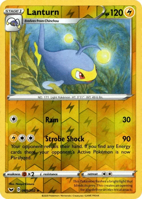 Producto - Lanturn - 69/202 - Sword and Shield - Reverse Holo