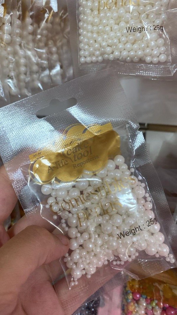 Producto - Perla comestible blancas mix