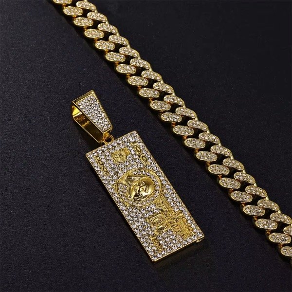 Producto - DIJE BILLETE DOLAR ORO