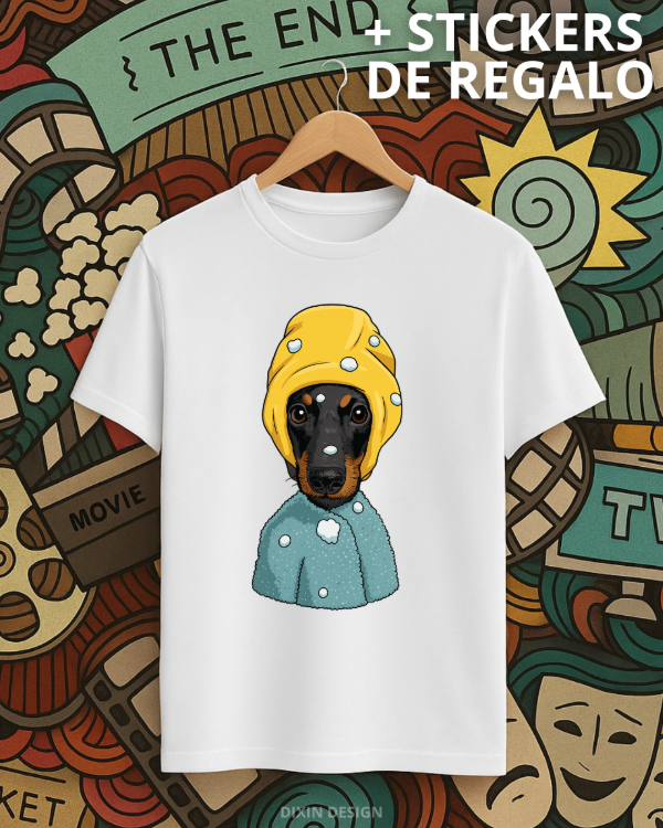 Producto - Remera Perro Salchica + Salchi Stikers de Regalo