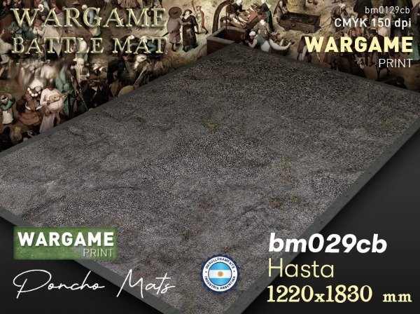 Producto - Battlemat Wars175x BM020  Burned-out grass plain