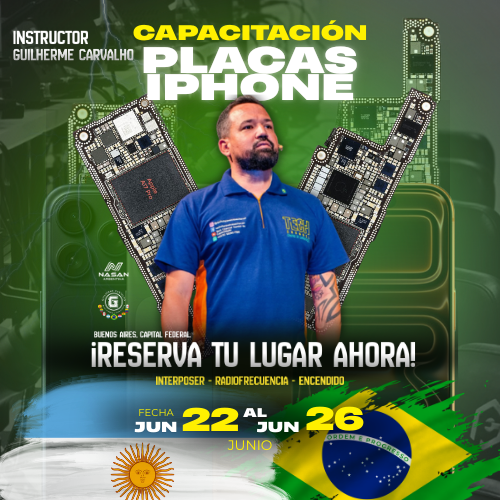 Producto - Curso Placas Iphone junio 2026 con Guilherme Carvalho