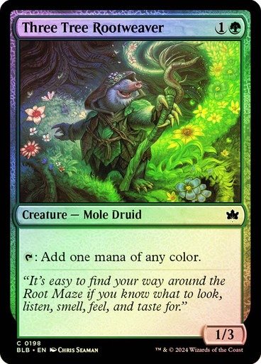 Producto - Three Tree Rootweaver Foil  Bloomburrow
