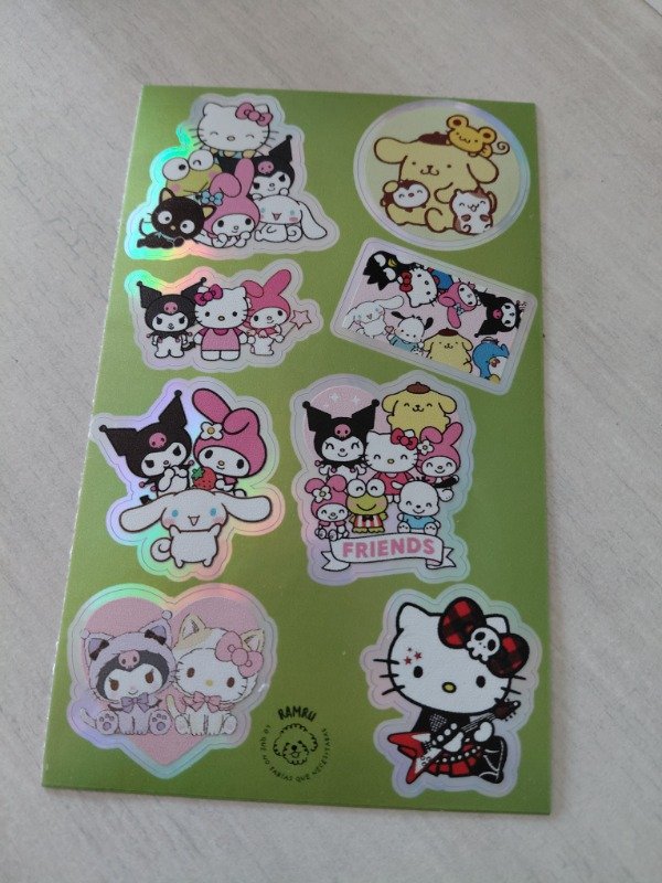 Producto - Planchitas de stickers - Sanrio #001