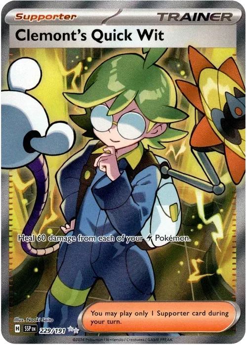Producto - Clemont's Quick Wit - 229/191 - Surging Sparks - Holo