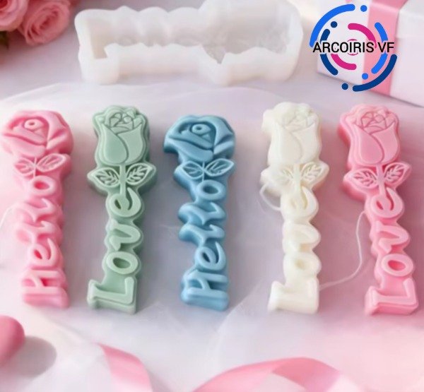 Producto - Molde Rosa Love