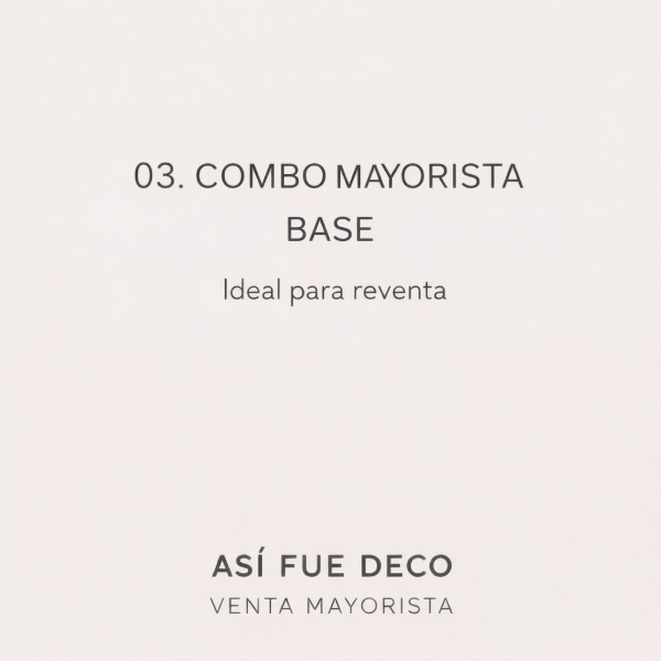 Producto - 03. COMBO MAYORISTA BASE