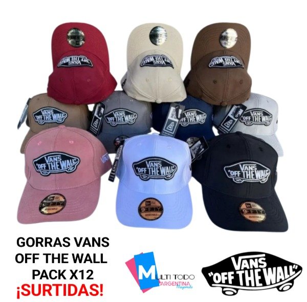 Producto - GORRAS VANS OFF THE WALL PACK X12