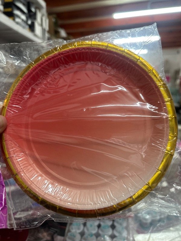 Producto - PLATO POLIPAPEL DEGRADE VARIOS COLORES PASTEL 18 cm