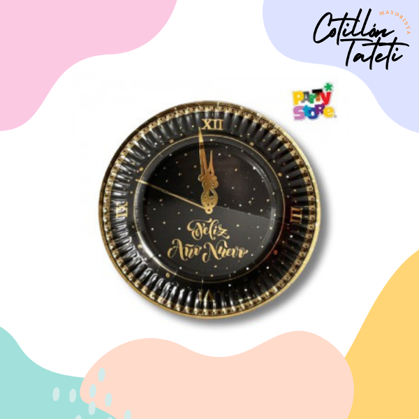 Producto - PLATO AÑO NUEVO - 6 UNIDADES