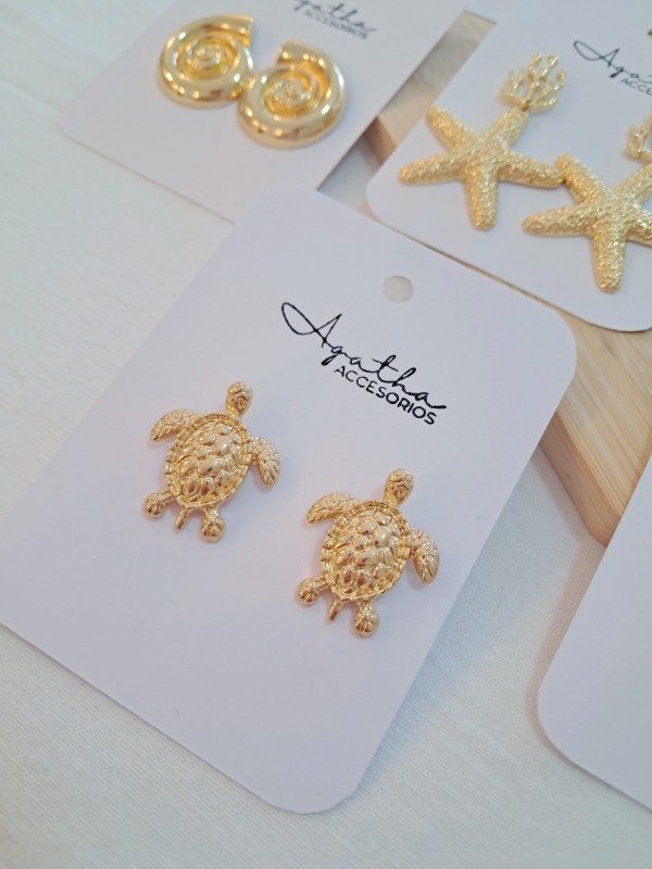 Producto - Aros tortuguita