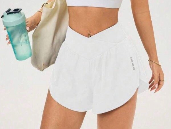 Producto - Short con Calza blanco T.XXL (46-50) SHEIN - 1