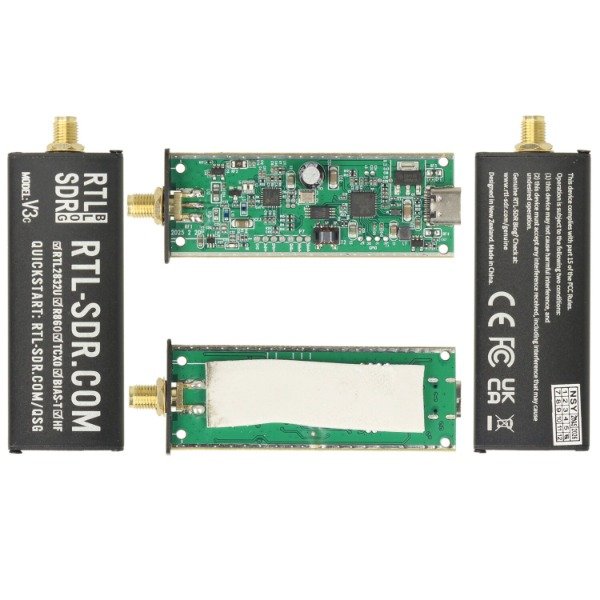 Producto - Kit Receptor RTL-SDR Blog V3 USB-C con Antena Dipolo - 9