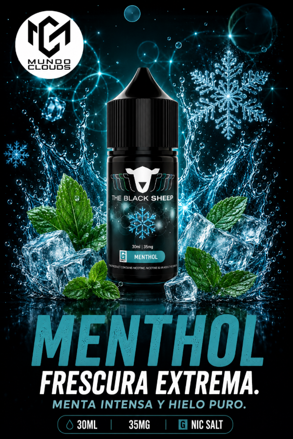 Producto - THE BLACK SHEEP SALT MENTHOL 30ML 35MG (MENTA)