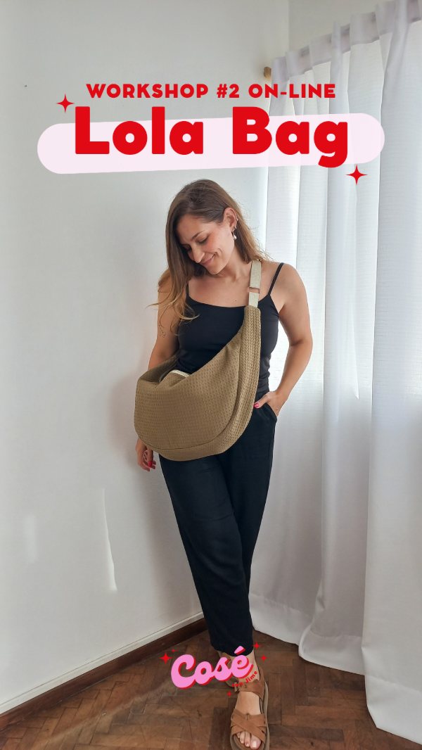 Producto - Lola Bag - Clase paso a paso y Moldes digitales - leer