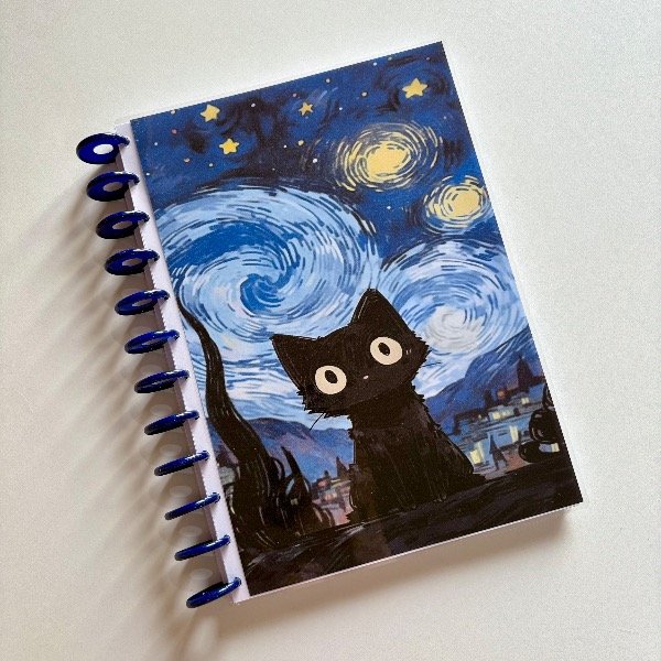 Producto - Cuaderno A4 - La noche del michi