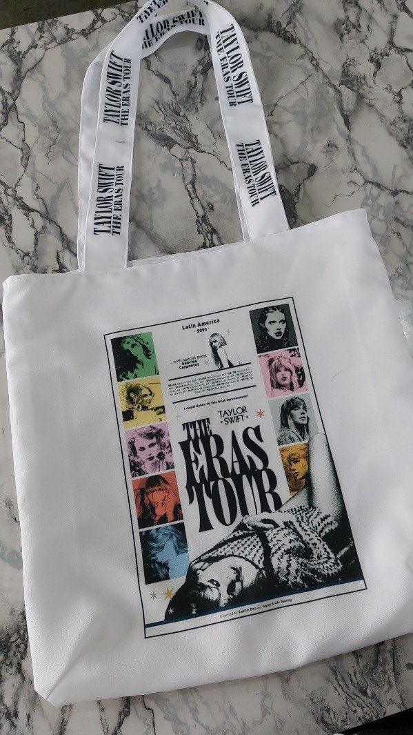Tote bag tour posters