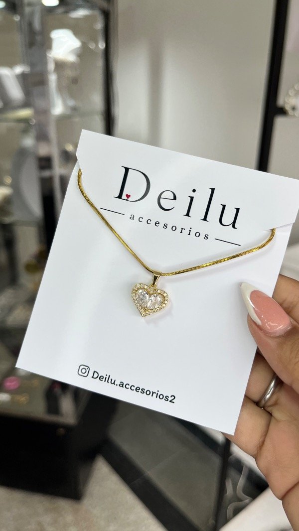 Producto - Collar Diamond Heart gold