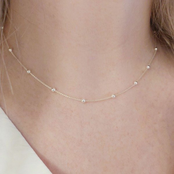 Producto - Cadenita Venecia con Bolitas 3mm