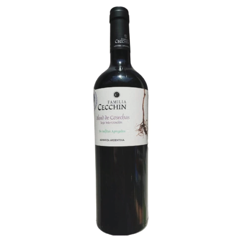 Producto - Vino BLEND De Cosecha SIN SULFITO Orgánico Flia. Cecchin 750ml