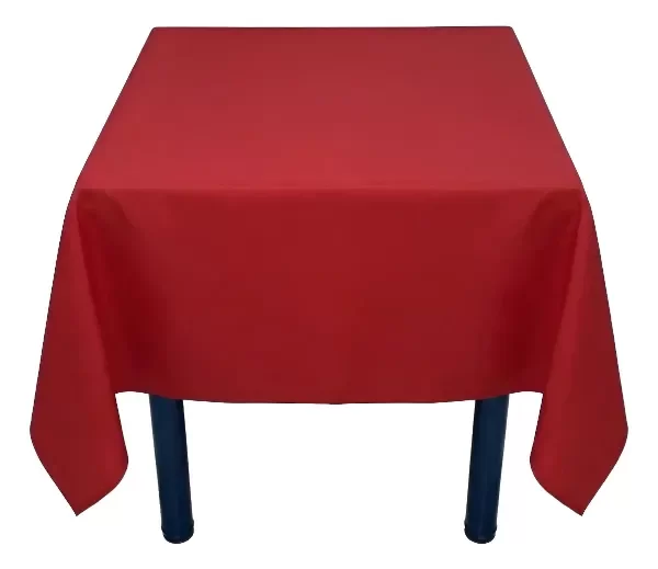 Producto - Mantel Rojo Cuadrado 1x1 Mts Friselina Gruesa