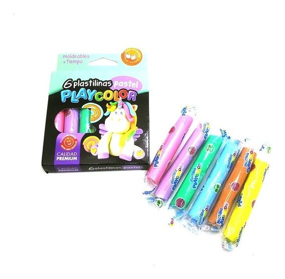Producto - PLASTILINA PLAYCOLOR PASTEL x6u.