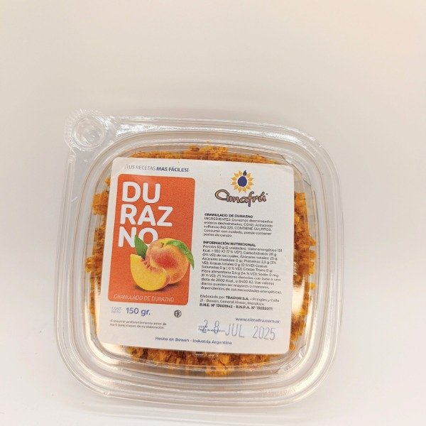 Producto - GRANULADO DE DURAZNO 150 GRS