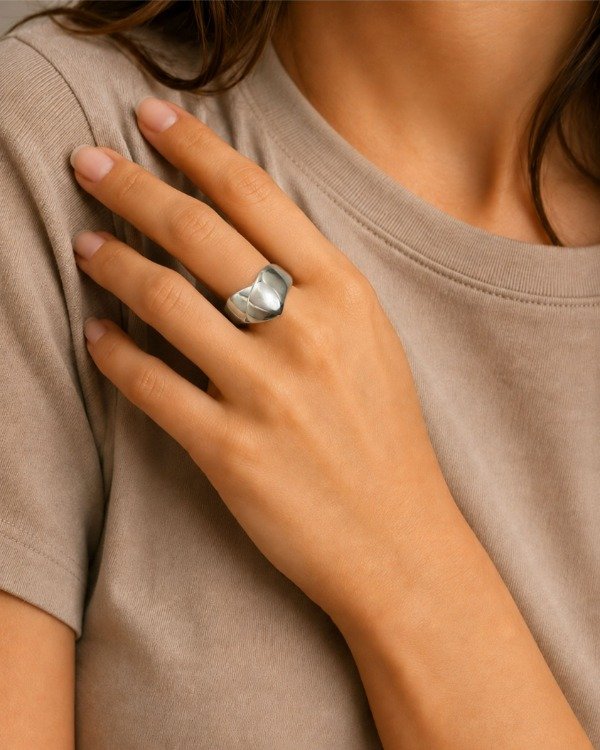 Producto - Anilo en V de Plata Dome - 1
