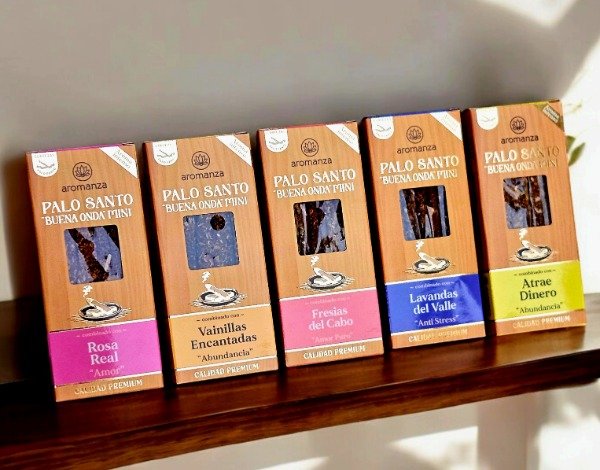 Producto - Sahumerios "Mini palo santo buena onda" x8 u.