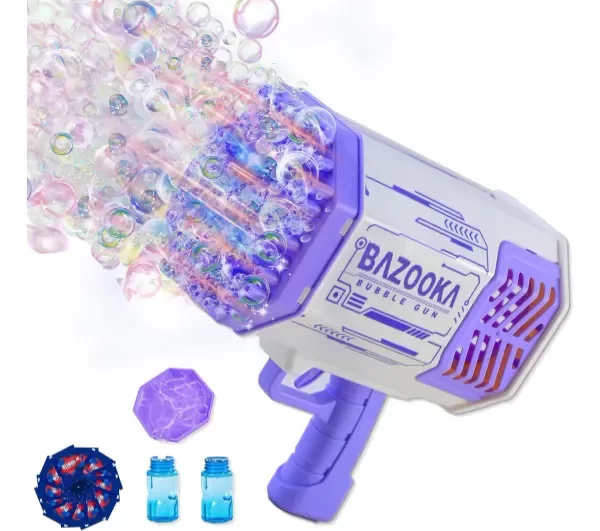 Producto - ROCKET BUBBLE GUN / pistola lanzaburbujas de 69 orificios