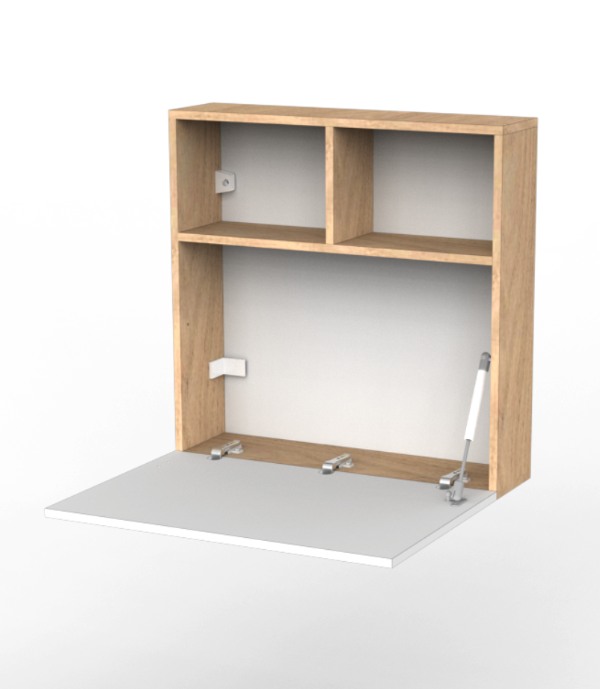 Producto - Escritorio Colgante Roble Blanco 63CM ECO063