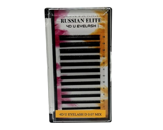 Producto - EXTENSIONES DE PESTAÑAS RUSSIAN ELITE TECNOLÓGICA 4D U 0,07 MIX