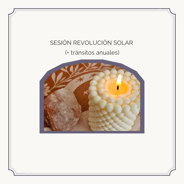 Producto - SESIÓN REVOLUCIÓN SOLAR +tránsitos anuales