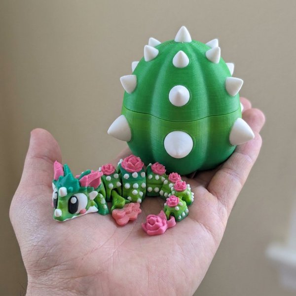 Producto - Mini Dragón Flor de Cactus con Huevo - 1