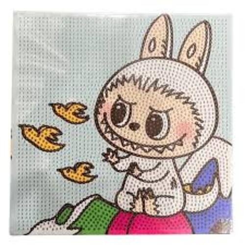 Producto - DIAMOND PAINTING 20X20 BASTIDOR LABUBU PAJARITOS