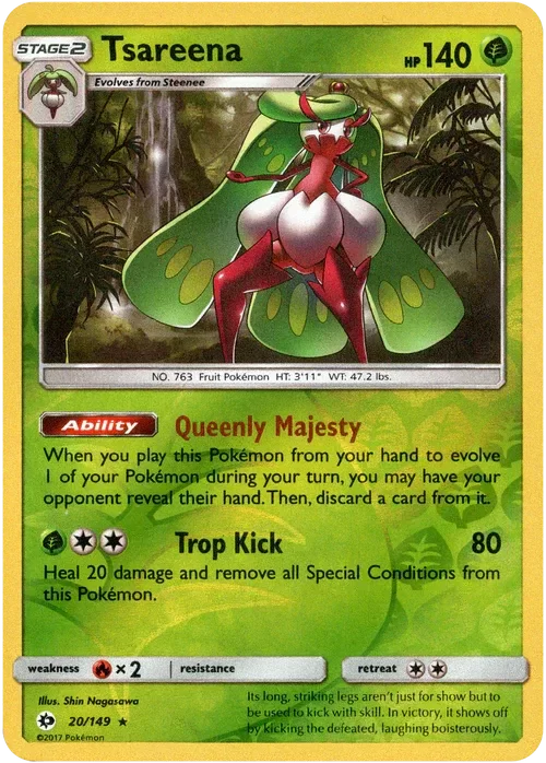 Producto - Tsareena - 20/149 - Sun and Moon - Reverse Holo