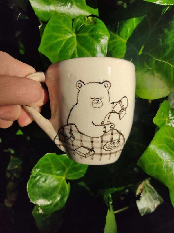 Producto - Taza Osito blanco y negro