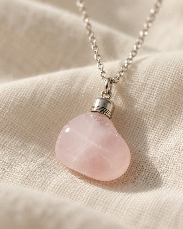 Producto - Colgante de cuarzo rosa - 1
