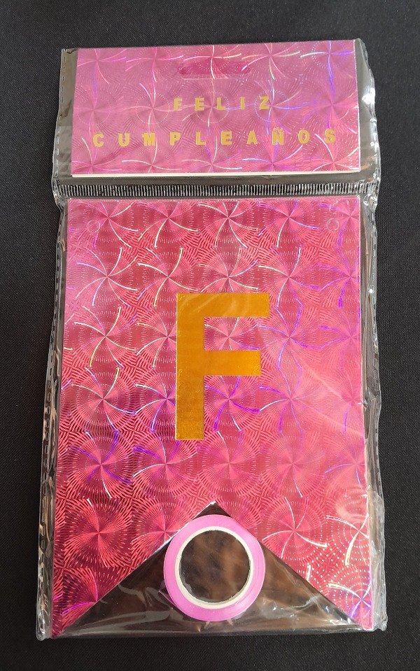 Producto - Banderín fucsia/ rosa holográfico