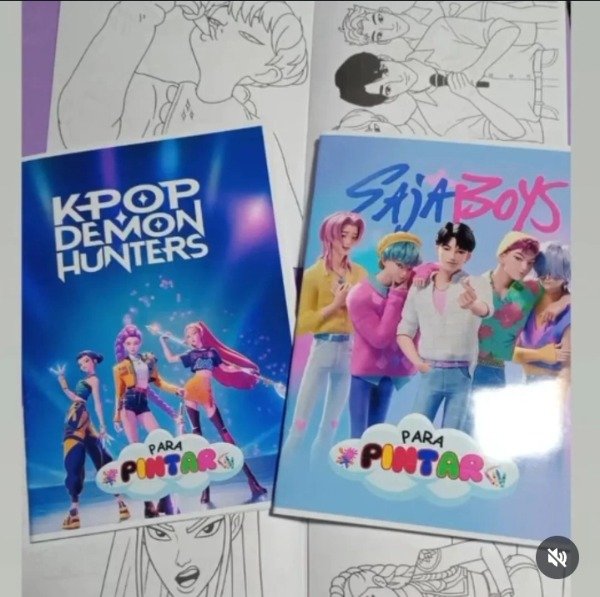 Producto - Cuadernos para Colorear Huntrix o Saja Boys