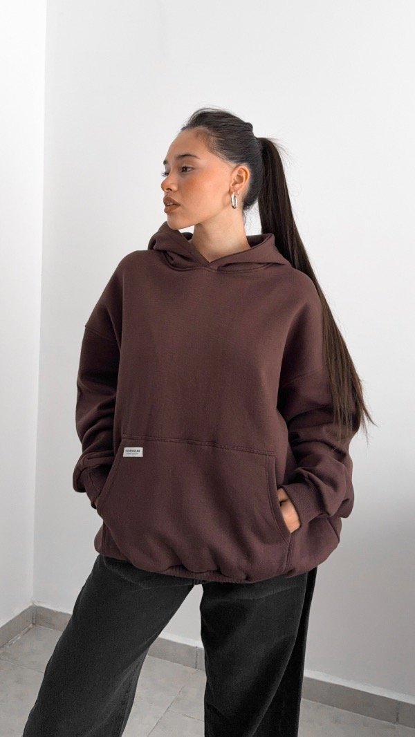 Producto - Buzo Oversize Premium Chiara - marrón