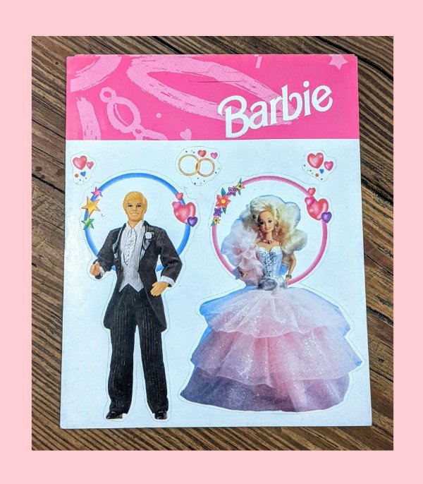 Producto - Lote x 2 Planchas Barbie retro stickers
