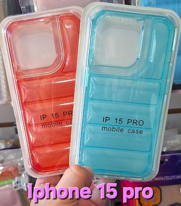 Producto - Fundas puffer reforzadas. IPhone 15 pro