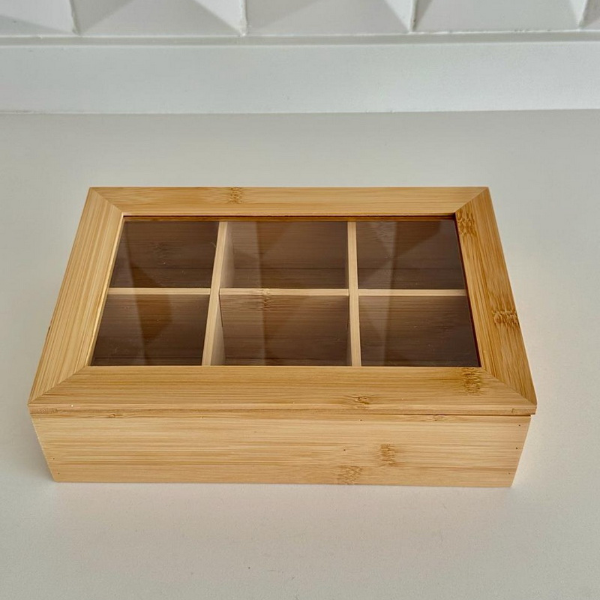 Producto - Caja para té de bambú