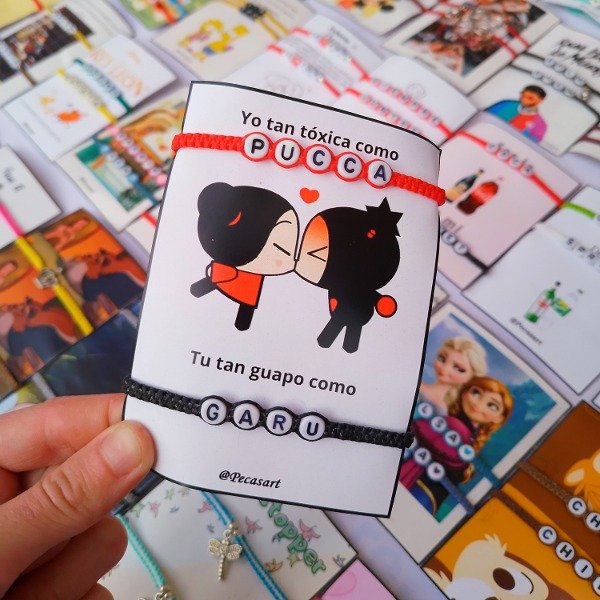 Producto - Pulseras Compartidas "Pucca y Garu"