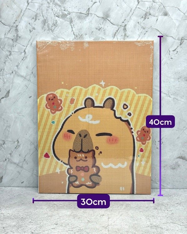 Producto - CUADROS CAPIBARA PAINT DIAMOND MEDIANO DE (40x30)