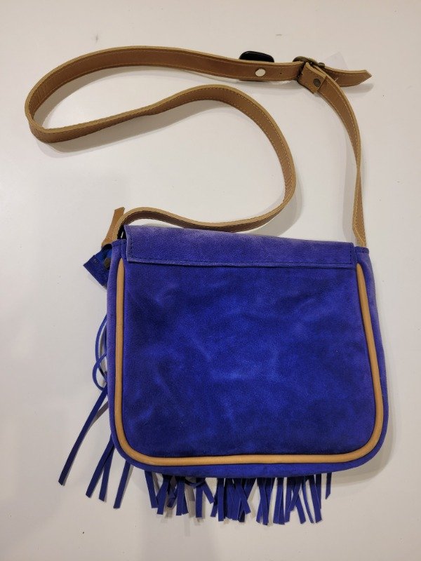 Producto - Cartera LAS RICARDAS nobuck azul - PRECIO: 36X - 1