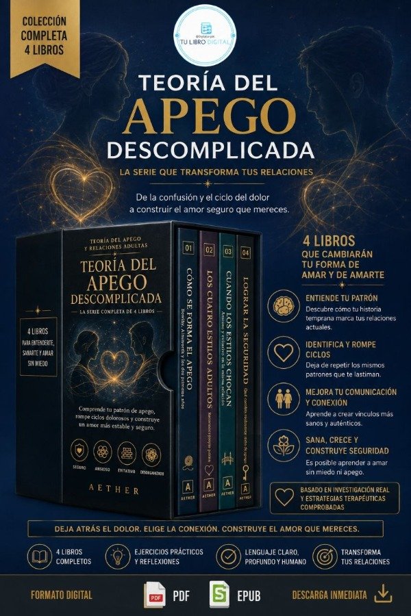 Producto - COLECCIÓN COMPLETA: TEORÍA DEL APEGO DESCOMPLICADA